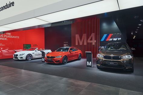 Meiré und Meiré — Universal Motor Show Design Virgin Active Gym, Bmw Showroom, Car Showroom Design, Universal Motor, Shop Facade, Cars Room, Bmw I, Workshop Design, Show Room