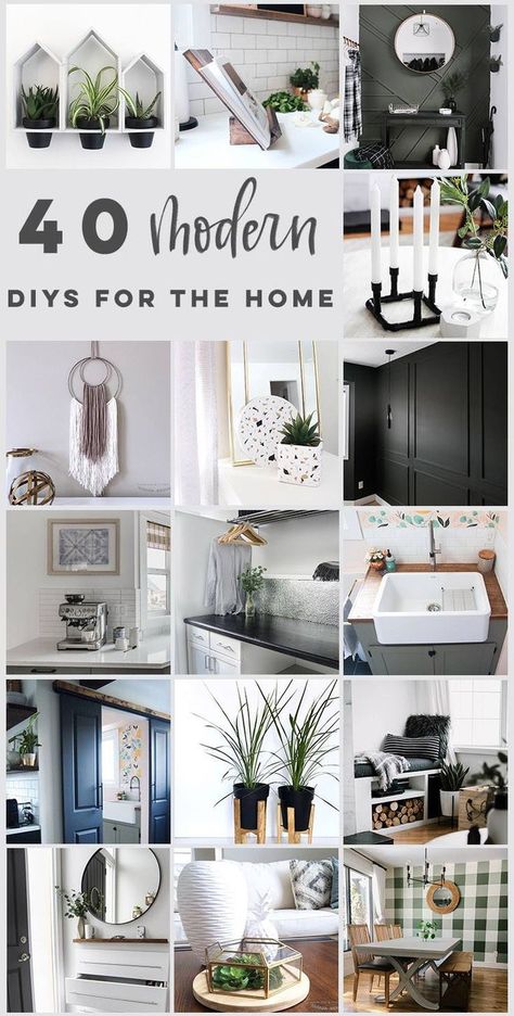 Amazing budget-friendly DIY projects for the modern home. These easy modern home decor ideas can transform the look of your home. They are cheap projects that don't look cheap! Diy Home Decor For Apartments, Inspire Me Home Decor, Design Del Prodotto, Decor Guide, Easy Home Decor, Decor Minimalist, Modern Diy, Cheap Home Decor, Home Decor Tips