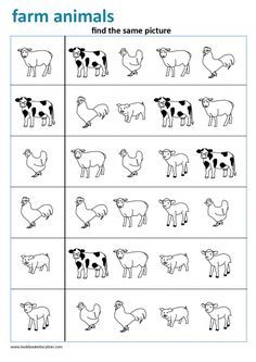 Farm Worksheet, Animals Worksheet, Preschool Farm, Farm Animals Preschool, Farm Animals Activities, Farm Theme Preschool, Farm Preschool, Animal Worksheets, Kids Worksheets Preschool