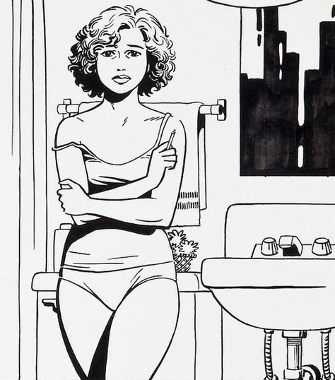 Jaime Hernandez Art, Action Illustration, Jaime Hernandez, Love And Rockets, Late November, Classic Girl, Bristol Board, Personal Aesthetic, Super Girl