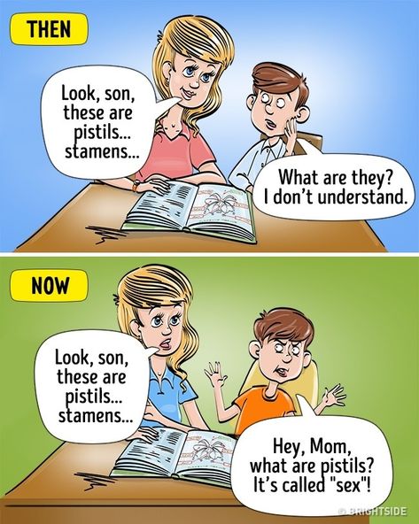 14 Comics on How Much Today’s Childhood Differs From Ours Retro Interior Design, Then Vs Now, Funny Comic, Retro Interior, Now And Then, Dont Understand, Funny Comics, Growing Up, Funny Memes