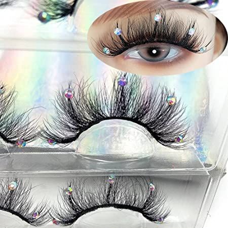 Rhinestone Eyelashes, Lashes With Glitter, Rhinestone Lashes, Long Fake Eyelashes, Blue Lipstick, Fox Eyes, Beautiful Lashes, Best Lashes, Faux Mink Lashes