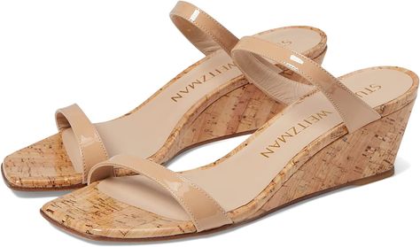 Brand: Stuart Weitzman Stuart Weitzman Women's 50mm Aleena Wedges Asymmetrical Cut, Cruise Outfits, Stuart Weitzman Shoes, Personal Shopping, Platform Wedges, Resort Wear, Stuart Weitzman, Shoe Collection, Women's Shoes