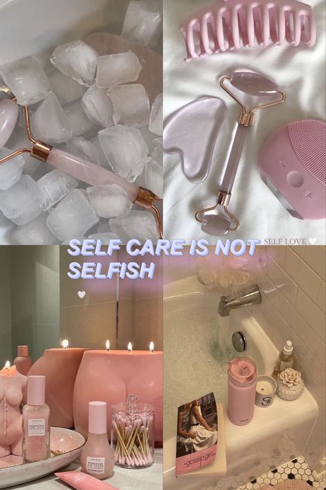 Asthetic Pics Self Care, Selfcare Aesthetic Pictures Pink, Pink Recovery Aesthetic, Pink Selfcare Aesthetic, Self Care Aesthetic Ideas Pink, Pampered Aesthetic, Self Care Skin Care Routine, Self Care Aesthetic Pictures Pink, Pink Life Aesthetic