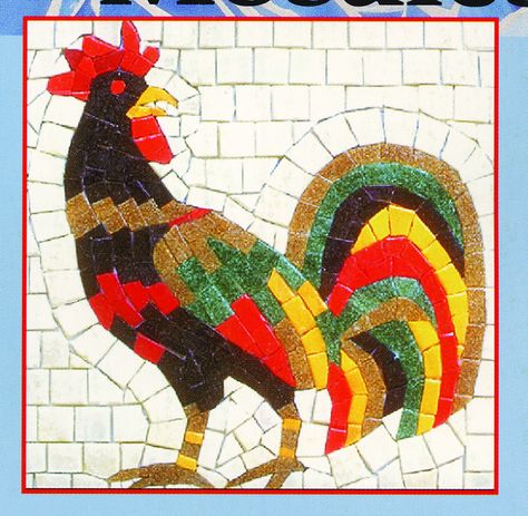 glass mosaic projects | Recent Photos The Commons Getty Collection Galleries World Map App ... Mosaic Roosters, Diy Mosaics, Mosaic Pots, Mosaic Animals, Mosaic Birds, Mosaic Tile Art, Rooster Decor, Easter Coloring Pages, Mosaic Artwork