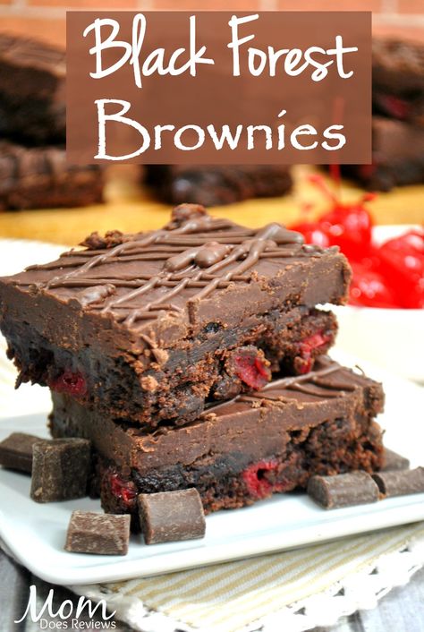 Black Forest Brownies, Homemade Christmas Desserts, Sweet Cream Butter, Cherry Brownies, Kids Treats, Christmas Brownies, Delicious Christmas Desserts, Best Christmas Desserts, Filled Cupcakes