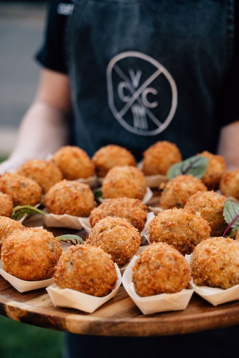 Pumpkin Arancini, Mediterranean Canapes, Canapes Wedding, Light Canapes, Autumn Canapes, Italian Canapes, Vegetarian Catering, Italian Wedding Catering, Canapes Ideas