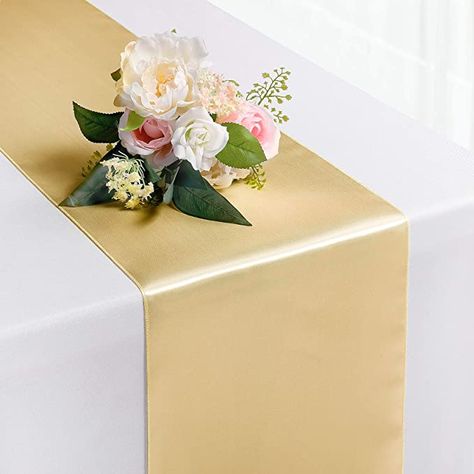 Long Table Runners, Table Runners For Wedding, Satin Table Runner, Banquet Decorations, Golden Anniversary, Long Table, Colorful Table, Table Runner, Table Runners