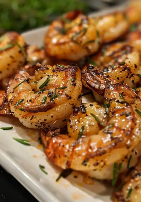 You'll absolutely love this Grilled Rosemary Shrimp recipe! Imagine shrimp marinated in a mixture of rosemary, lemon juice, garlic, and olive oil. Rosemary Gladstar Recipes, Rosemary Shrimp, Grilled Shrimp Marinade, Marinated Grilled Shrimp, Bbq Pork Recipes, Shrimp Marinade, Garlic And Olive Oil, Summer Bbq Recipes, Chicken Tortellini Soup