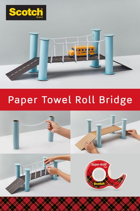 Paper Roll Crafts, Suspension Bridge, Paper Towel Roll Crafts, Crafts Paper, Toddler Learning Activities, Paper Towel Rolls, Diy Easter, Cardboard Crafts, Craft Activities For Kids