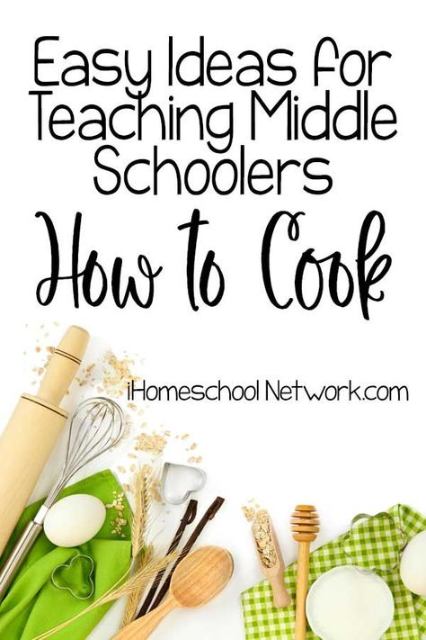 When kids don’t learn how to cook, they become adults who can’t find their way around a kitchen. Therefore, they’ll rely heavily on takeout and prepared foods, which are less healthy and more expensive than meals cooked from scratch.Once they’re older, they’ll be busy with other responsibilities, making it harder for them to find the time and desire to master the cooking process. So, the earlier you start teaching kids this important life skill, the better. #lifeskills #middleschool #homeschool Recipes For Middle Schoolers, Homeschool Culinary Arts, 4 H Cooking Project Ideas, Cooking Curriculum For Kids, Middle School Cooking Recipes, Occupational Therapy Cooking Activities Adults, Middle School Cooking Club, Homeschool Cooking Lessons, Middle School Cooking Class Lesson Plans