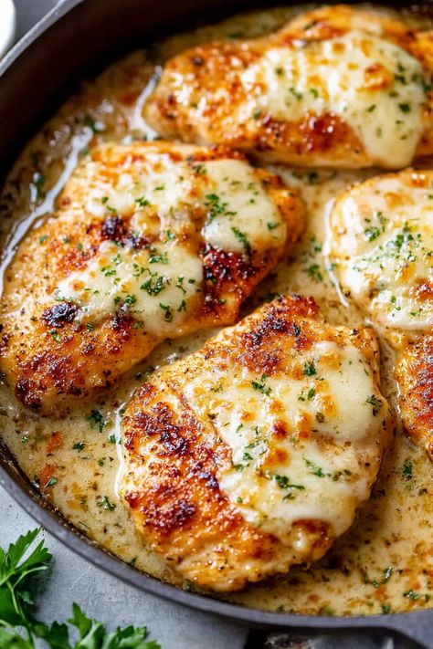 Garlic Parmesan Chicken Garlic Parmesan Chicken Tortellini, Chicken Thigh With Pasta Recipes, Breaded Chicken Meal Ideas, Impressive Baking Recipes, Sides To Go With Italian Chicken, Boneless Chicken Dinner Ideas, Easy Fresh Dinner Recipes, Creamy Garlic Parmesan Chicken Pasta Bake, Breaded Chicken Meals