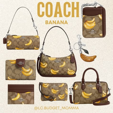 Coach Banana Bag, Yk2 Aesthetic, Louis Vuitton Handbags Speedy, Banana Bag, My Style Bags, Purse Essentials, Handbag Essentials, Handbag Collection, Girly Bags