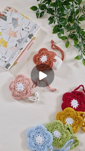 Crochet by Bethany on Instagram: "Introducing the must-have accessory for all your small essentials - the flower pouch! Never lose your earbuds, earphones, lip balms, or loose change again with our convenient and stylish pouches. With a loop for attaching to bags and handles, you can take your essentials with you wherever you go. Plus, with 6 vibrant colours to choose from, you can match your pouch to your mood or outfit. Don't miss out on this adorable and practical accessory - get your flower pouch today!

And for all the crochet girlie's you'll find the pattern in my etsy shop! For a 10% discount code message me ❤️
.
.
.
.
.
.
.
.
.
.
#earbuds #earbudswireless #earphones #lipbalm #lipgloss #accessories #pouch #organise #bagorganiser" Earbuds Pouch Crochet, Crochet Earphone Pouch Free Pattern, Crochet Ear Bud Holder, Crochet Samsung Buds Case, Crochet Earphone Holder, Flower Pouch Crochet Pattern, Crochet Ear Bud Holder Pattern Free, Crochet Airtag Holder, Flower Pouch Crochet