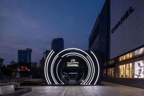 Circular Stage Design, Circle Stage Design, Event Entrance Design, Concert Design, Event Entry, Event Entrance, Corporate Event Design, Chanel J12, Retail Space Design