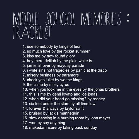 Middle School Memories — A Playlist School Dance Playlist, Back To School Playlist, Middle School Dance Themes Ideas, Middle School Dance Themes, Middle School Dance Ideas, First Day Of Highschool, School Dance Themes, Spirit Day Ideas, Middle School Dance