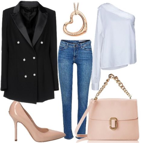 Eleganza informale Fashion 2018, Outfit Donna, Black Blazer, Work Outfits, Moda Fashion, Work Outfit, Polyvore Image, Fashion Outfits, Blazer