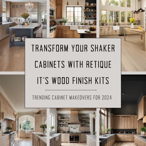 Go Beyond Faux with Retique It® | Your One-Stop DIY Shop Retique It Kitchen Cabinets, Retique It, Update Cabinets, Amazing Kitchen, Painting Kitchen, Wood Kitchen Cabinets, Shaker Cabinets, Kitchen Design Trends, Wood Finishes