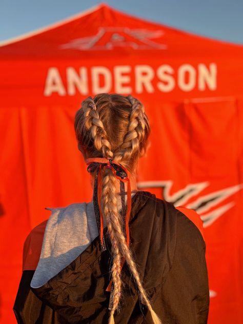 Race Day Braids, Xc Race Hairstyles, Marathon Hairstyles Running, Running Hairstyles For Long Hair, Running Hairstyles Runners, Marathon Hairstyles, Race Day Hairstyles, Race Day Hair, Track Szn