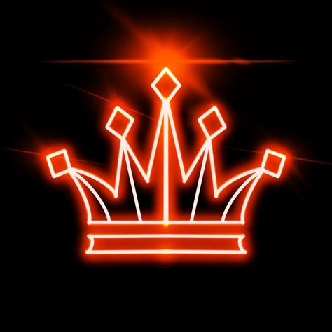 Neon Crown, Neon Rouge, Neon Orange, Phone Wallpapers, Tiara, Neon Signs, Neon, Crown, Wallpapers