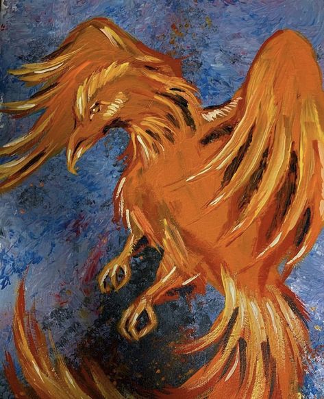 #phoenix #phoenixbird #painting #traditionalart #aesthetic #aestheticart #expressionism #firebird Phoenix Aesthetic, Phoenix Painting, Princess Jellyfish, Dear Daughter, Dark Phoenix, Fire Bird, A Level Art, Firebird, Ancient Greece