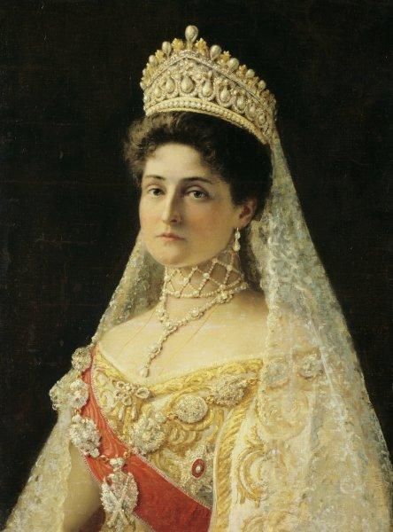 Portrait of Tsaritsa Alexandra Feodorovna Made by: Unknown ||Repin, Il'ia Efimovich __After (?) Hillwood museum Empress Alexandra Feodorovna, Empress Alexandra, Alexei Romanov, Crown Collection, House Of Romanov, Alexandra Feodorovna, Pamella Roland, Romanov Dynasty, Royal Crowns