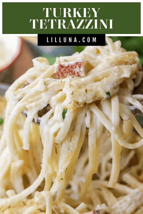 Simple turkey tetrazzini is a flavorful pasta casserole dish. It's perfect for using leftover holiday turkey, but tasty year round! #turkeytetrazzini #tetrazinni #turkey #pastarecipes #maindish Leftover Turkey Tetrazzini Recipe, Turkey Tettrazini, Turkey Tetrazini, Turkey Tetrazzini Recipe Easy, Pasta Casserole Dishes, Turkey Tetrazzini Easy, Turkey Tetrazzini Recipe, Turkey Casserole Recipes Leftover, Deli Turkey Recipes