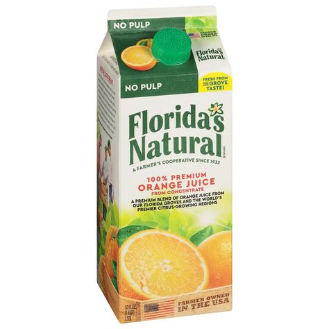 Orange Juice Brands, Juice Branding, Calcium Vitamins, Food Allergens, Orange Fruit, Fresh Juice, The Grove, Caffeine Free, Fruit Juice