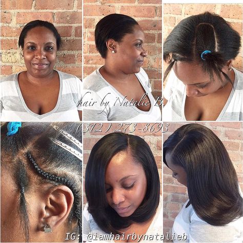 Traditional Sew-In Hair Weave (with Leave-Out) on a client with short hair....💫 ***Call or text Natalie B. at (312) 273-8693 to schedule your appointment!  IG: @iamhairbynatalieb FB: Hair by Natalie B. Weave With Leave Out, Diva Hairstyles, Sew In Weave Hairstyles, Hot Hairstyles, Long Weave Hairstyles, Weave Hairstyles Braided, Fancy Hair, Sew In Hairstyles, Sew In Weave