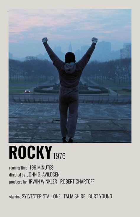 Rocky 1976, Rocky Poster, Rocky Film, Iconic Movie Posters, Movie To Watch List, Film Posters Minimalist, Minimalist Movie Poster, Movie Poster Wall, Rocky Balboa