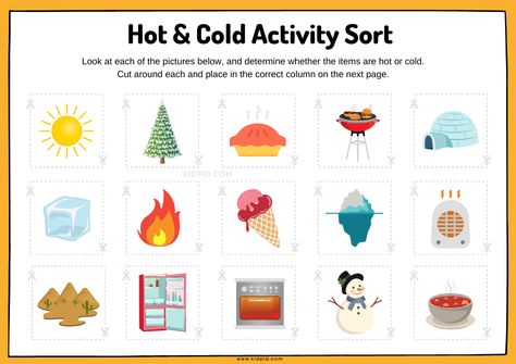 Hot and Cold Activity Sort Worksheets Hot Or Cold Worksheet Free Printable, Hot Or Cold Activities Preschool, Hot And Cold Preschool Theme, Hot And Cold Worksheet Preschool, Hot Vs Cold Preschool Activities, Hot And Cold Colours Art, Hot And Cold Sorting Free Printable, Hot And Cold Activities Preschool, Hot And Cold Worksheet