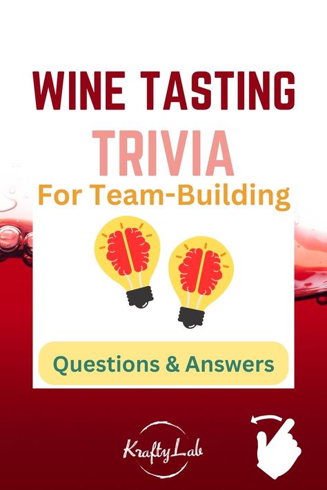 If you are ready to begin planning your next event, connect with a KraftyLab event specialist via inquiry, scheduling a call, or calling an agent directly on 551-430-5384. We can’t wait to help you host the ultimate holiday party! Team Building Questions, Wine Trivia, Office Party Ideas, Virtual Team Building, Party Game Ideas, Wine Knowledge, Icebreaker Activities, Wine Tasting Experience, Wine Tasting Party