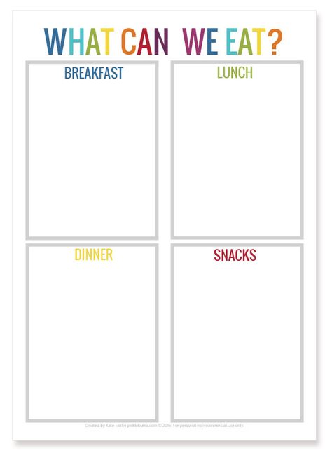 What Can We Eat?? - Picklebums Lunch Activities For High School, Food Group Worksheets Free Printable, Culinary Worksheets, Breakfast Lunch Dinner Worksheet, Food Activity For Kids, Food Activities For Kids, Healthy Food Activities, Food Lessons, Free Printable Menu