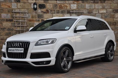 Audi TDI Q7....LOVE IT!!!!! MAYBE ONE DAY IF I HIT LOTTO!! Audi Q7 White, Suv Audi, White Audi, Audi Q7 Tdi, Audi 2017, Suv Comparison, Cars Audi, Bmw X5 M, Lexus Gx