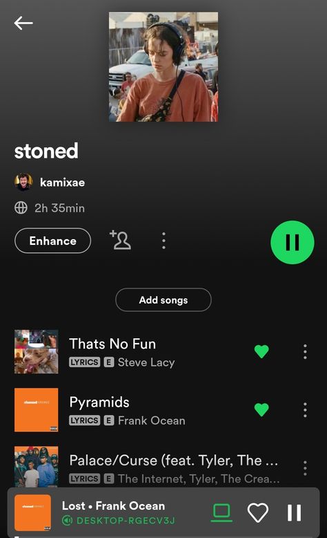 Very chill playlist, mostly frank Ocean, Steve lacy, Tyler the creator and childish gambino Tyler The Creator Steve Lacy Frank Ocean, Steve Lacy Tyler The Creator, Tyler The Creator Spotify, Steve Lacey, Lost Frank Ocean, Chill Playlist, Playlist Ideas, Steve Lacy, Spotify Playlists