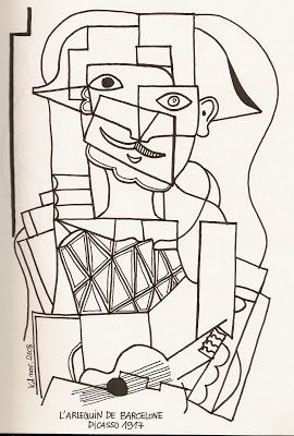 Karine's Art: Picasso: dessins/ Picasso drawings Famous Art Coloring, Pablo Picasso Drawings, Picasso Cubism, Picasso Portraits, Picasso Drawing, Kindergarten Art Lessons, Pablo Picasso Art, Art Picasso, Cubist Art