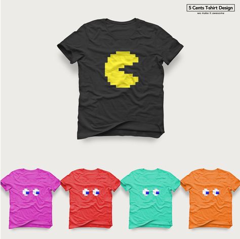 Pacman Squad Costume - Halloween costumes with custom t-shirts. Video Game Theme Halloween Costumes, Mrs Pacman Costume Diy, Halloween Soccer Tournament Costumes, Pacman Costume, Pac Man Costume, Halloween Softball, Team Halloween Costumes, Baseball Halloween, Office Halloween Costumes