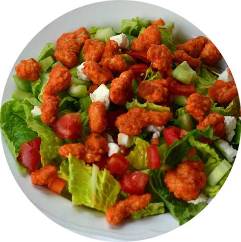 Buffalo Shrimp Salad Recipe | SeaPak Shrimp & Seafood Co. Shrimp & Seafood Co. Buffalo Popcorn, Buffalo Shrimp Salad, Shrimp Salad Recipe, Buffalo Shrimp, Shrimp Salad Recipes, Popcorn Shrimp, Shrimp Salad, Sweet And Sour Pork, Way To Go