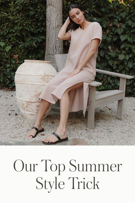 From the beach to the backyard, here are three ways to wear our favorite cotton sundress. @jennikayne #JenniKayne #dress Jenni Kayne Dress, Music Dress, Pink Music, Cotton Caftan, Cotton Sundress, Jenni Kayne, Post Pregnancy, Caftan Dress, Classic Outfits