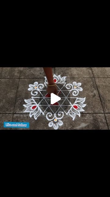 5 To 3 Dots Rangoli, Friday Rangoli Designs, Kolam Design, Small Rangoli, Small Rangoli Design, Rangoli With Dots, Kolam Designs, Rangoli Design, Rangoli Designs