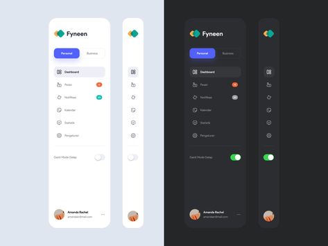 Sidebar Navigation - Exploration by Dindra Desmipian on Dribbble Web Sidebar, Sidebar Ui Design, Web Design Sidebar, Sidebar Design, Ux Tips, Ui Ux 디자인, Navigation Design, Directory Design, App Interface Design