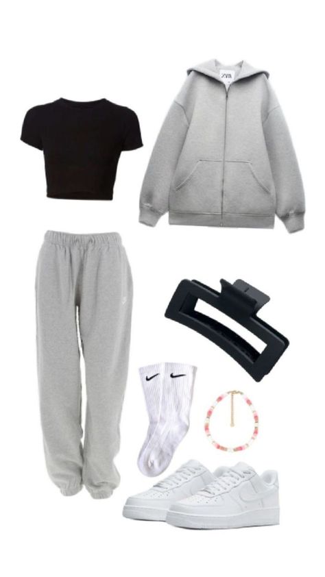 Outfit Jogging, Match Art, Jogging Outfit, Cool Outfit Ideas, Stile Hijab, Everyday Casual Outfits, Fitness Wear Outfits, Cool Outfit, Casual Preppy Outfits