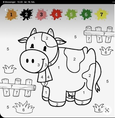 Color By Number For Kids, Number For Kids, Color Worksheets For Preschool, Math Coloring Worksheets, Color By Number Printable, Kids Worksheets Preschool, Kindergarden Activities, Preschool Colors, Math Coloring