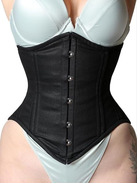 Achieve your desired silhouette with our Waist-Reducing Corset! 💃 Made of 100% cotton, it helps reduce your waist by up to 3-5 inches. ⏳ Featuring 16 spiral steel bones and 4 rigid steel plates, this shapewear fastens at the front with a rust-free busk set. 🌟 Perfect for clubbing, cosplay, weddings, parties, or pairing with slim-fitting pants or skirts. 🔥 Royals Fashion, Corset Underbust, Cotton Corset, Fitting Pants, Steel Plates, Waist Trainer, Bustiers, Corsets, Amazon Fashion