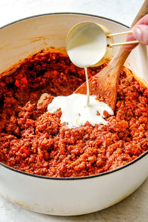 the BEST Bolognese Sauce (how to freeze, tips, tricks, etc) Bolognese Sauce With Cream, The Best Bolognese Sauce, Spaghetti Sauce With Heavy Cream, Easy Spaghetti Bolognese, Best Bolognese Sauce, Italian Gravy, Spaghetti Bolognese Recipe, Bolognese Sauce Recipe, Sunday Sauce