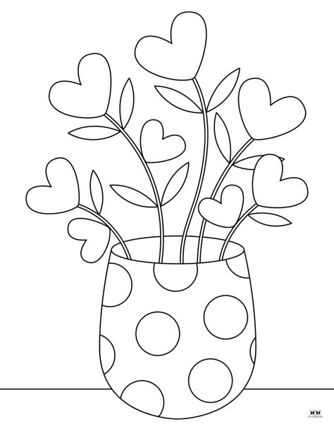 Choose from 100 different Valentine's Day coloring pages. Hours of coloring fun for your little ones. All pages are FREE. Print from home! Little Coloring Pages, Color Print, Tattoos Outline, Coloring Ideas Easy, Home Coloring Pages, Valentine Days, Simple Coloring Pages For Adults, Coloring Art, Easy Coloring