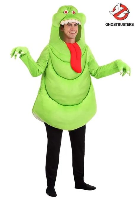 Slimer Costume, Ghostbusters Slimer, Green Ghost, Fun Costumes, Ghost Halloween Costume, Ghost Halloween, Ghostbusters, Neon Green, Red Green