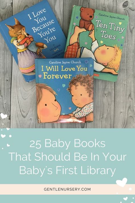 The best baby books for your baby's first year! A list of the best titles that should be in every baby's starter library. From newborn to age 1, you'll love reading these with your baby. #babybooks via @gentlenursery Best Baby Book, Baby First Year, Year Book, Best Titles, Baby Sleep Problems, Babies First Year, After Baby, Book Reading, Baby Development