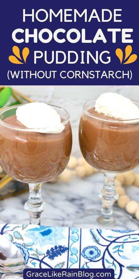 Indulge in the rich, velvety texture of Homemade Chocolate Pudding without cornstarch. Get ready to unearth the hidden secrets of creating this delightful dessert that promises an irresistible blend of decadence and smoothness. Say goodbye to store-bought versions and hello to uncompromising flavor as we dive into this cornstarch-free chocolate pudding recipe. Chocolate Cornstarch Pudding, Homemade Chocolate Pudding No Cornstarch, Chocolate Pudding No Cornstarch, Diy Pudding Recipe, Pudding Without Cornstarch, Homemade Puddings, Chocolate Pudding From Scratch, Homemade Chocolate Pudding Recipe, Pudding Recipes Homemade