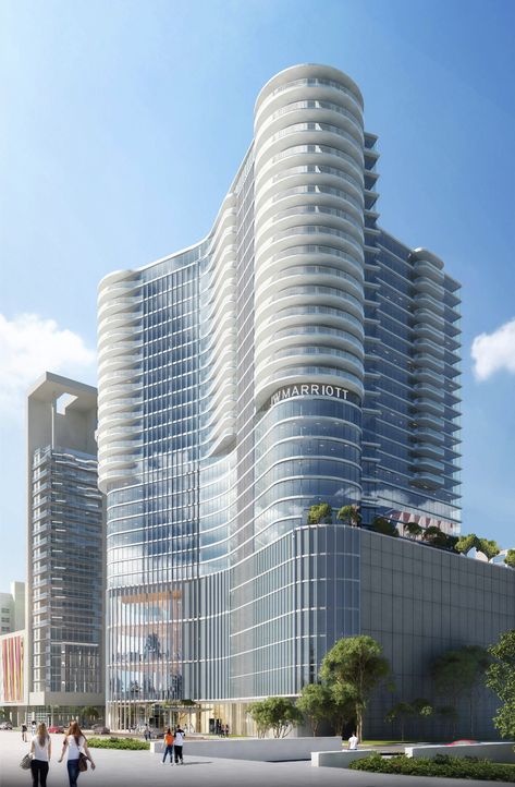 FAA Permits Filed for JW Marriott-Branded Tower at 319 E. Church Street in Downtown Orlando - Florida YIMBY Outdoor Meeting Space, Orlando Museum Of Art, Open Hotel, Lake Eola, Hotel Exterior, Hotel Plan, Downtown Orlando, Luxury Amenities, Hotel Project